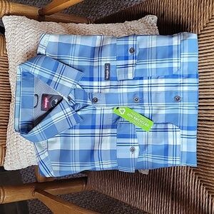 Wrangler Outdoor Short Sleeve Utility Shirt with Moisture Wicking, Size L